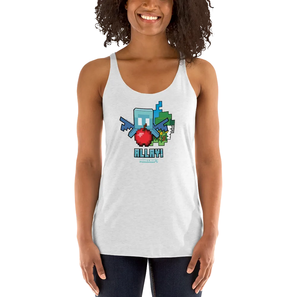 Minecraft Allay Comp Women's Tri-Blend Racerback Tank Top