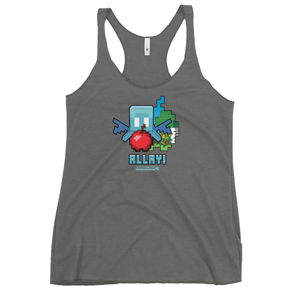 Minecraft Allay Comp Women's Tri-Blend Racerback Tank Top