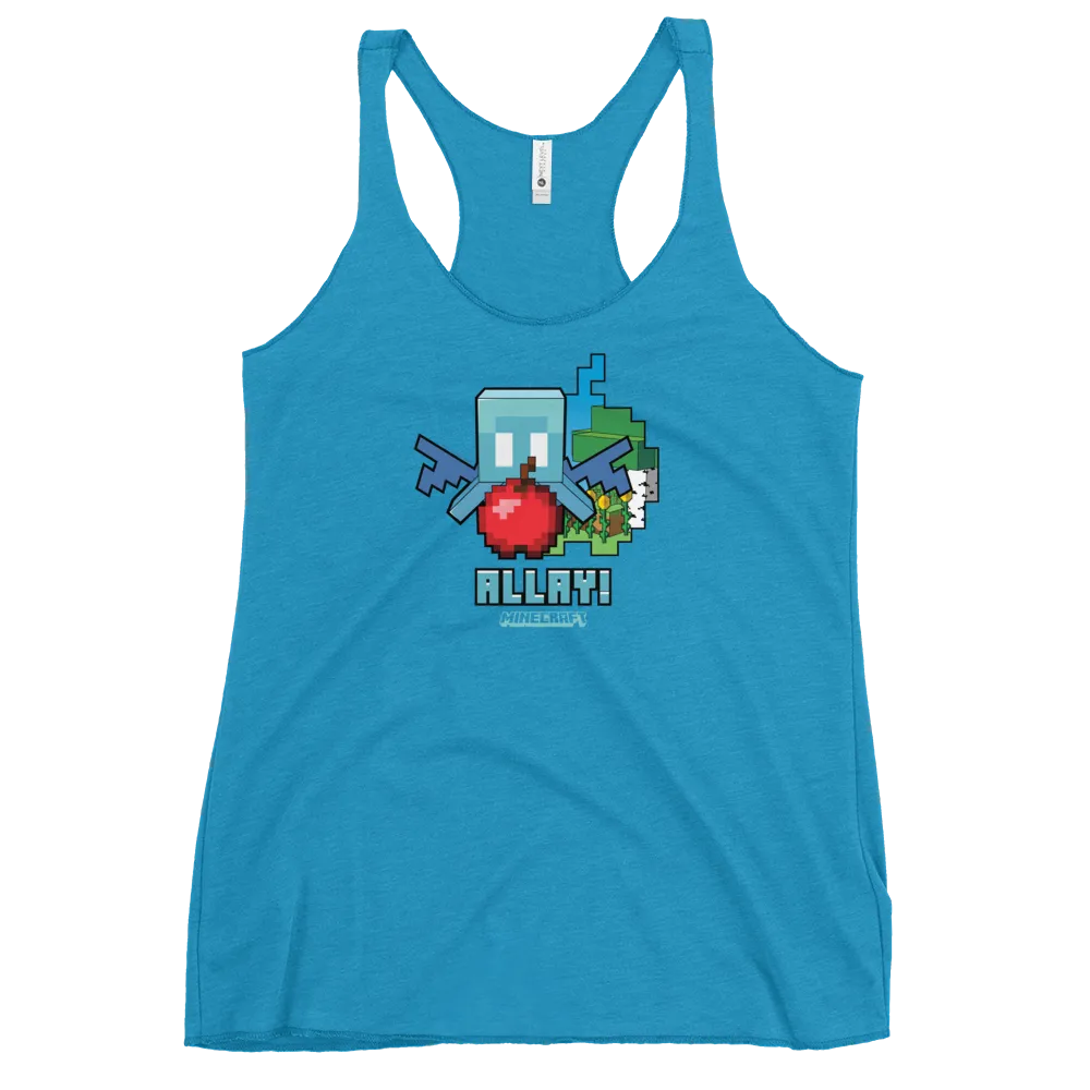 Minecraft Allay Comp Women's Tri-Blend Racerback Tank Top