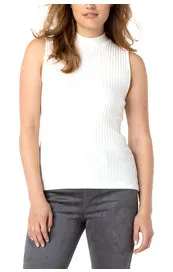 Mock Neck Sleeveless Top