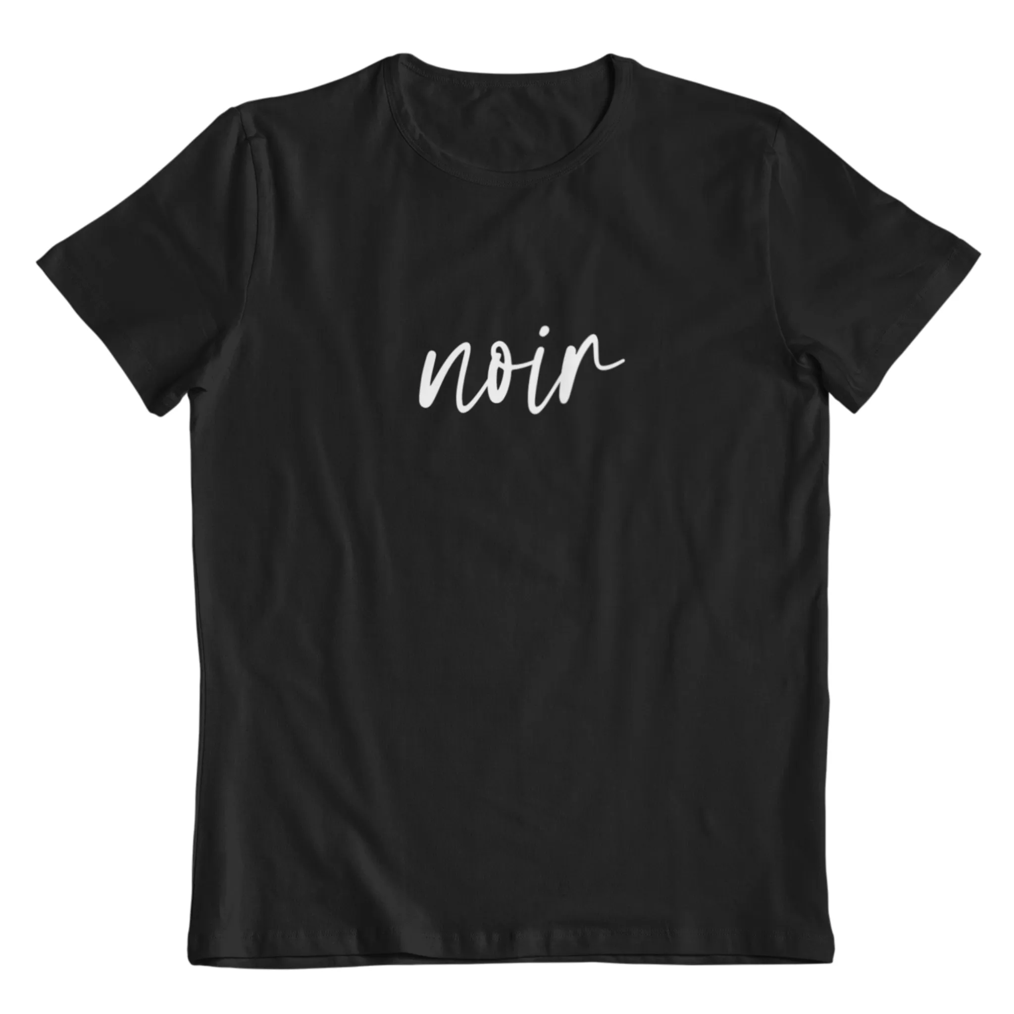 NOIR, BABY TEE - SVART