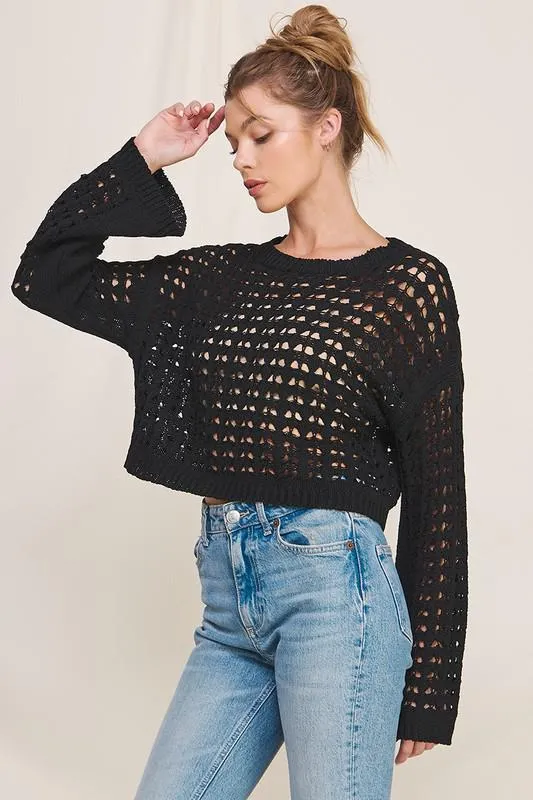 Open Weave Sweater