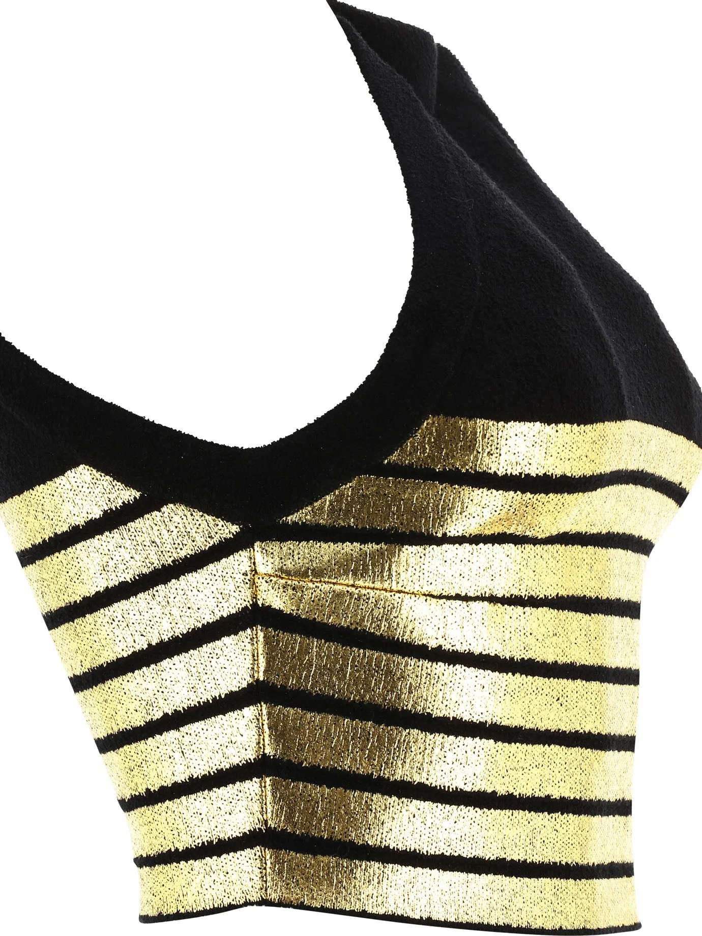 "GOLDEN STRIPE"CROP-TOP