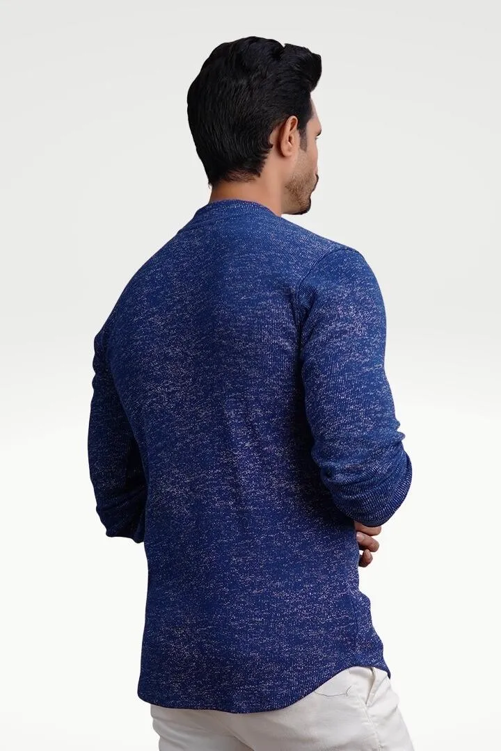 Sapphire Nightfall Mock Neck Sweatshirt