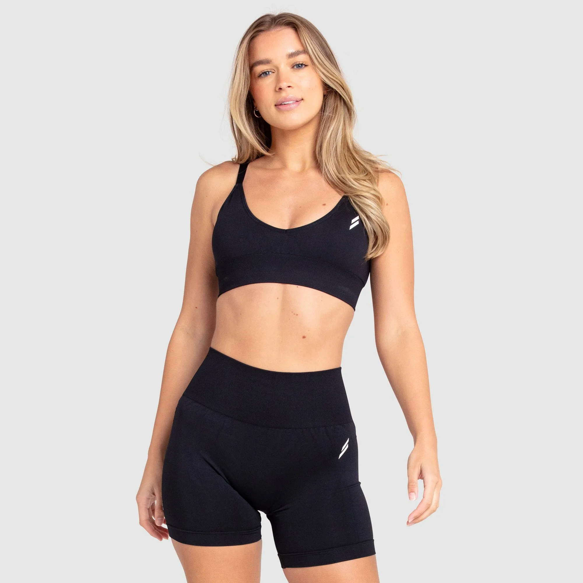 Scrunch 2 Seamless Crop - Black