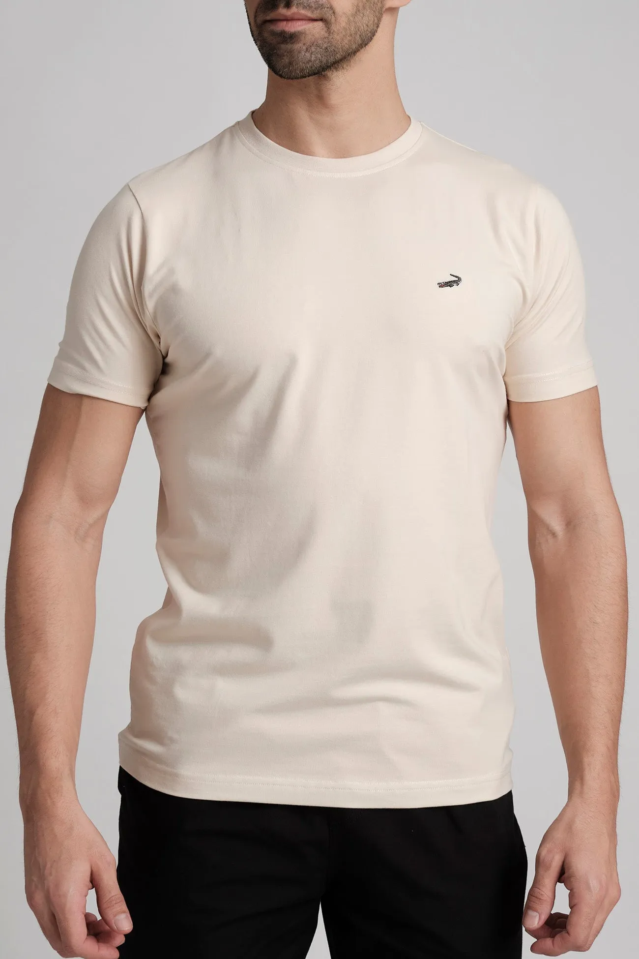 Single Jersey Verve Tee Action Fit - Bleached Sand