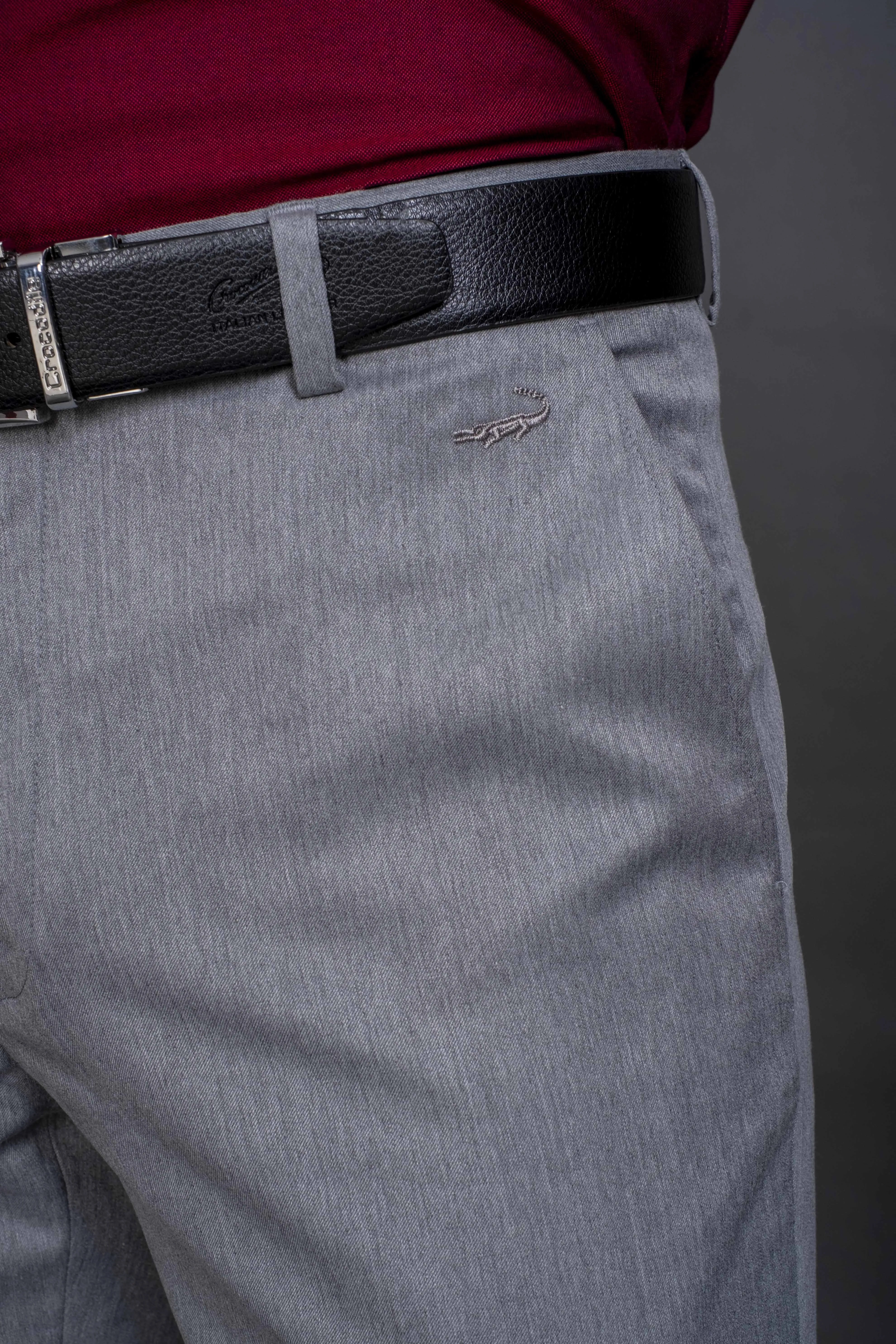 Slim Fit-Formal Trouser-Dove