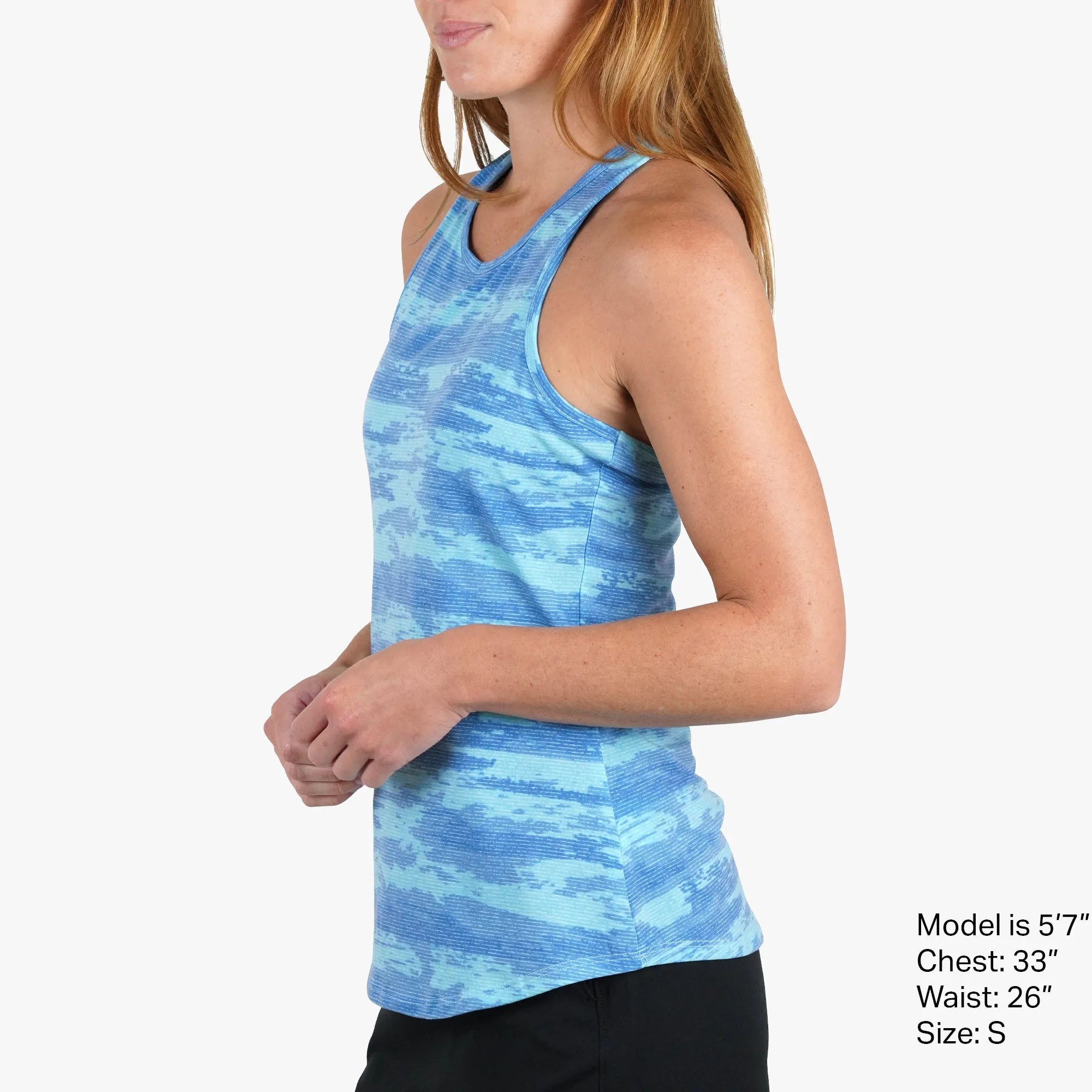 Women's Ocean Bound Printed Performance Tank