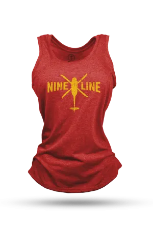 Women's Racerback Tank - Nine Line Helo