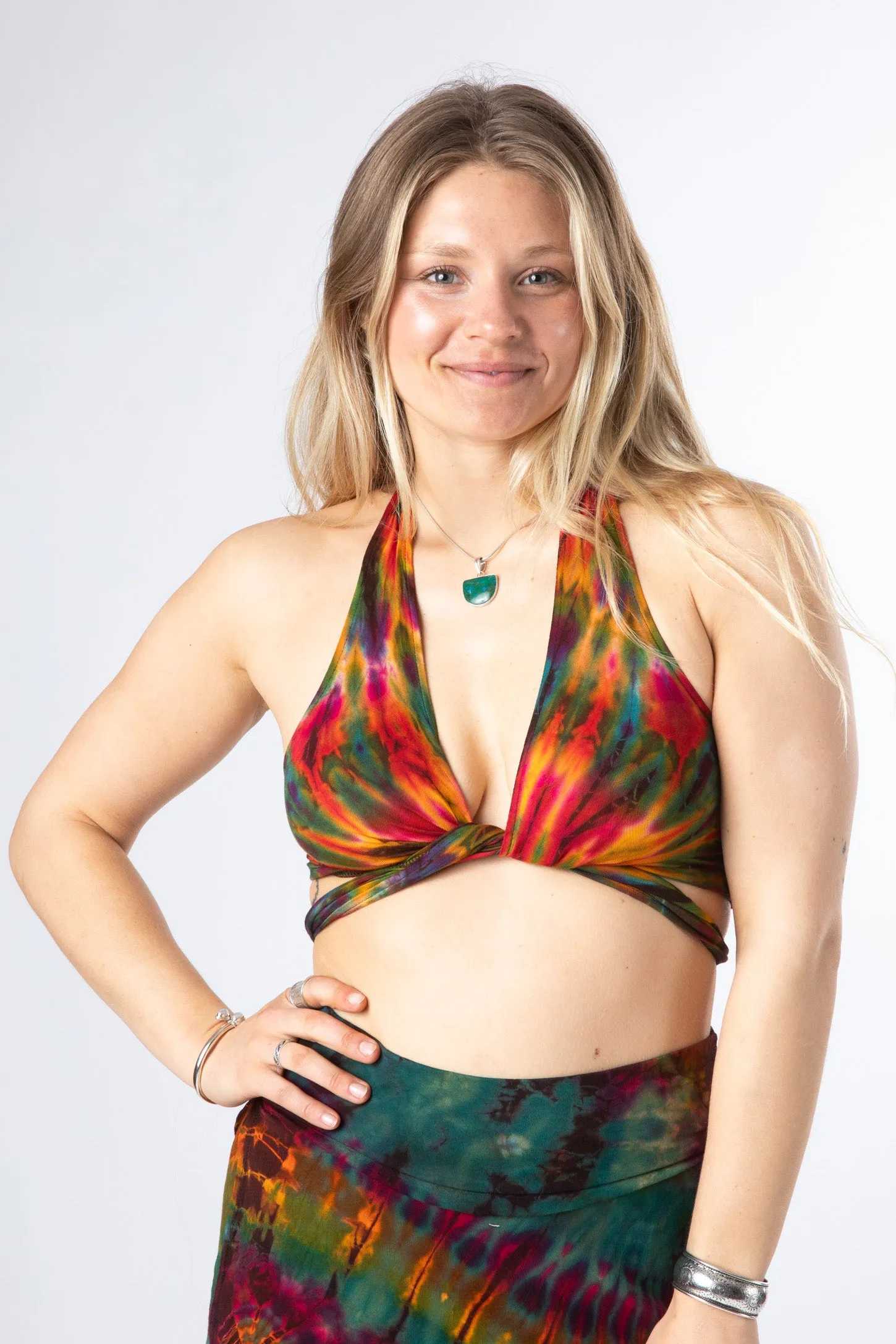 Yantra Tie Dye Yoga Wrap Top